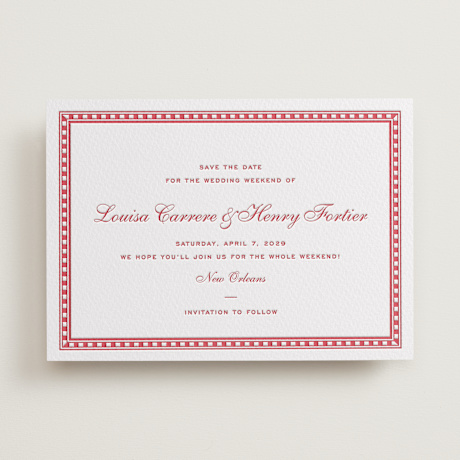 Letterpress Save the Date Cards