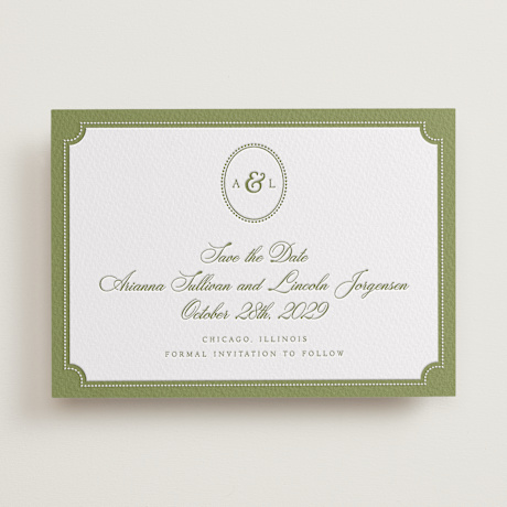 Letterpress Save the Date Cards