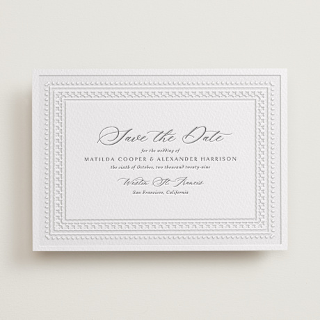Letterpress Save the Date Cards