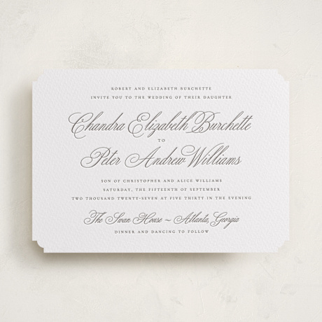 Letterpress Wedding Invitations
