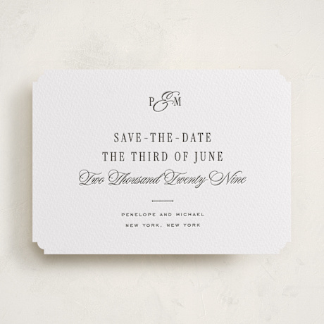 Letterpress Save the Date Cards