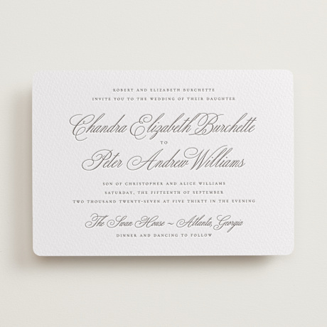 Letterpress Wedding Invitations