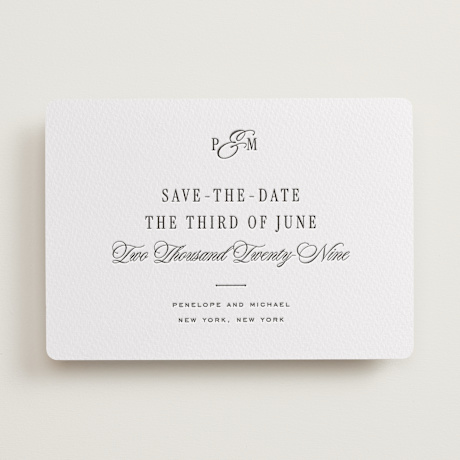 Letterpress Save the Date Cards