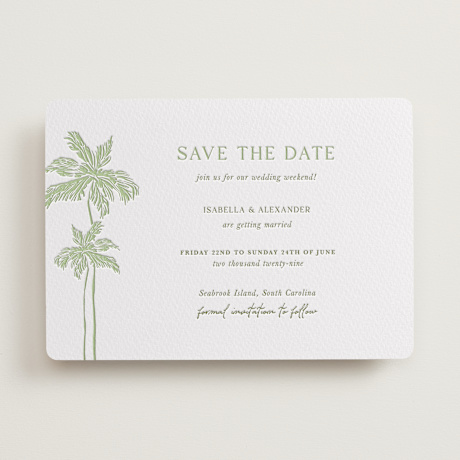 Letterpress Save the Date Cards