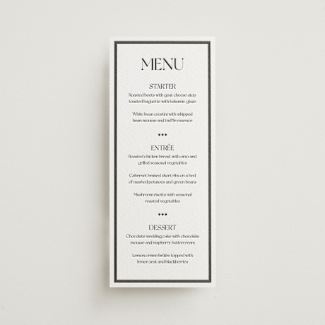 Letterpress Long Menus