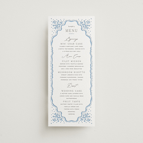 Letterpress Long Menus