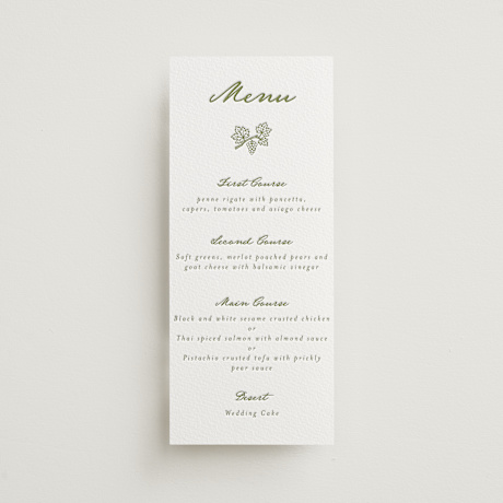 Letterpress Long Menus