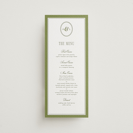 Letterpress Long Menus
