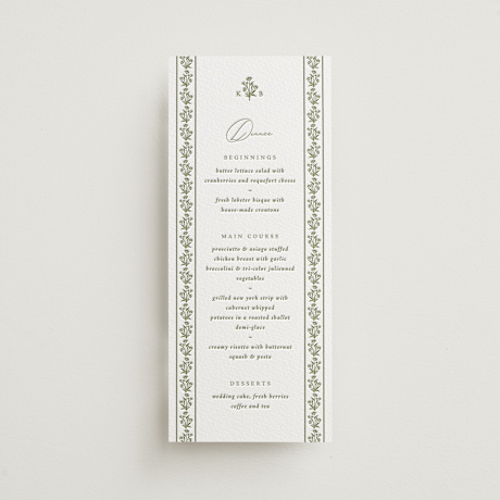 Letterpress Long Menus
