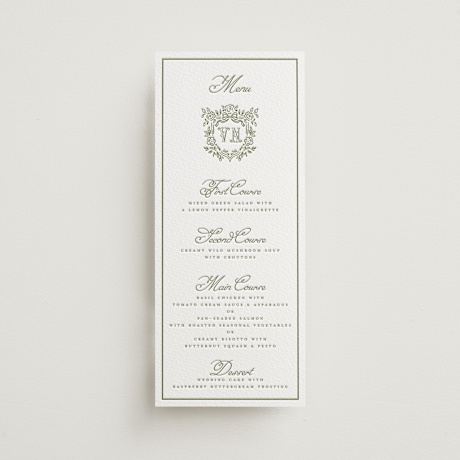 Letterpress Long Menus