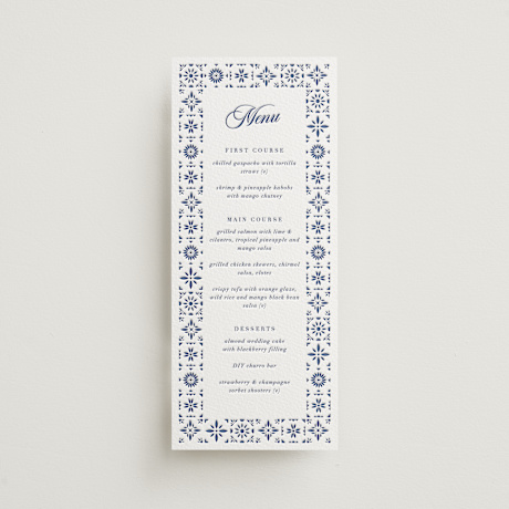 Letterpress Long Menus