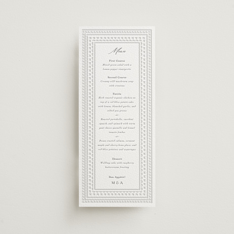 Letterpress Long Menus