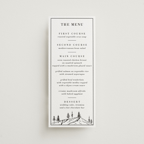 Letterpress Long Menus
