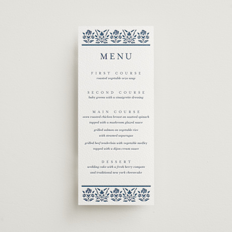 Letterpress Long Menus