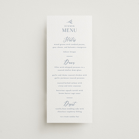 Letterpress Long Menus