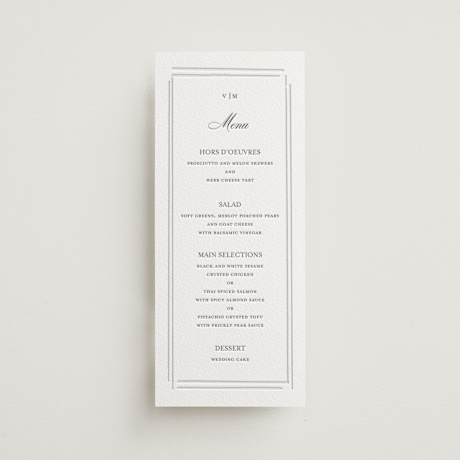 Letterpress Long Menus