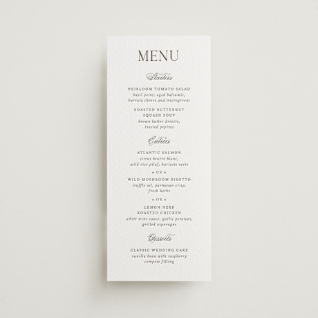 Letterpress Long Menus