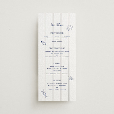 Letterpress Long Menus