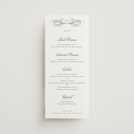 Letterpress Long Menus