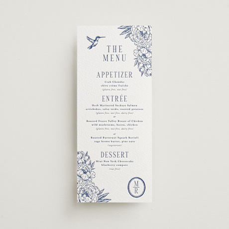 Letterpress Long Menus