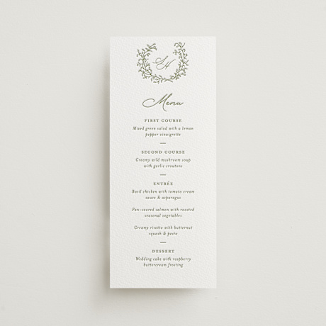 Letterpress Long Menus