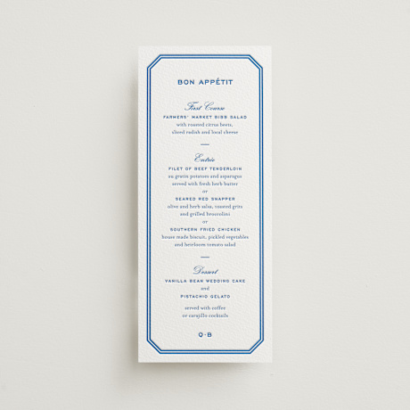 Letterpress Long Menus