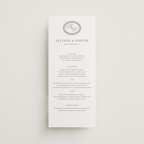 Letterpress Long Menus