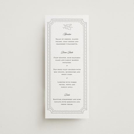 Letterpress Long Menus