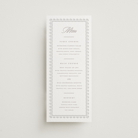 Letterpress Long Menus