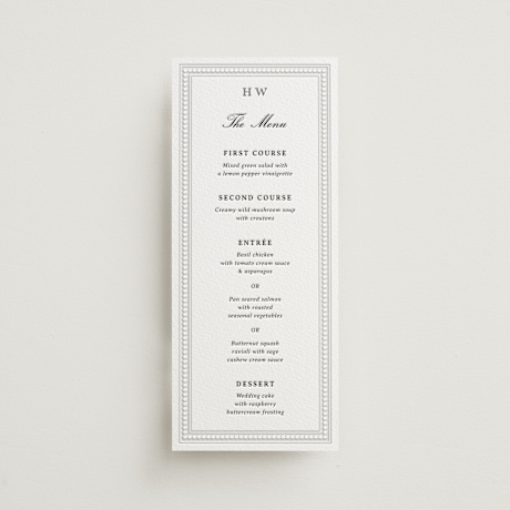 Letterpress Long Menus