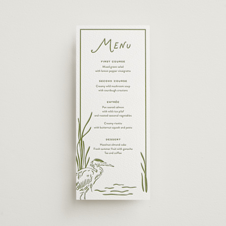 Letterpress Long Menus