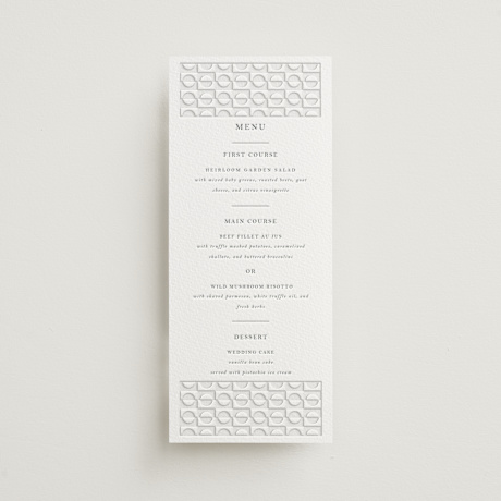 Letterpress Long Menus