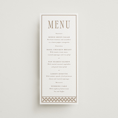 Letterpress Long Menus