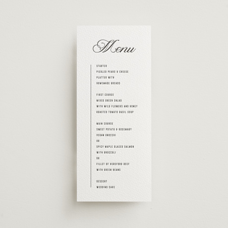 Letterpress Long Menus