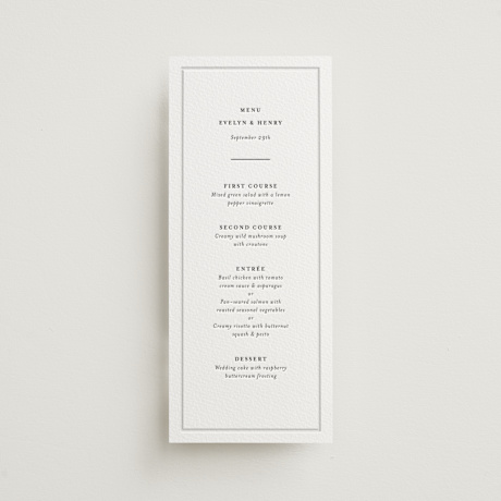 Letterpress Long Menus