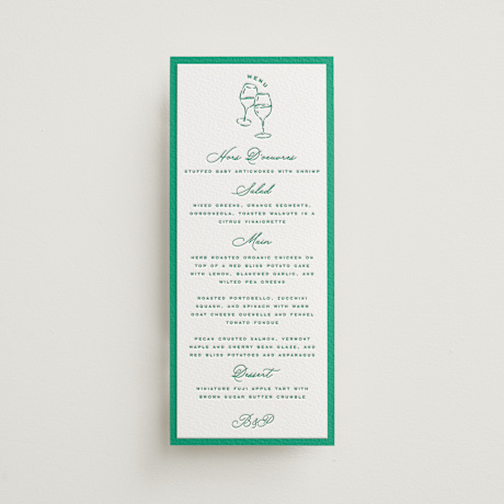 Letterpress Long Menus