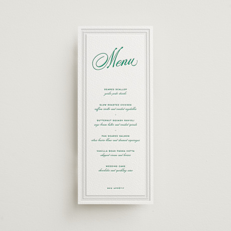 Letterpress Long Menus