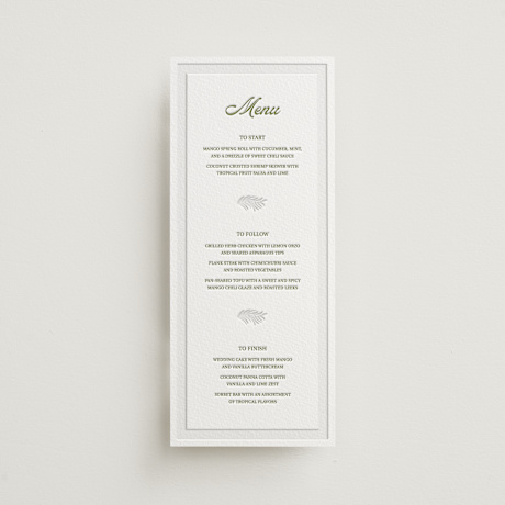 Letterpress Long Menus