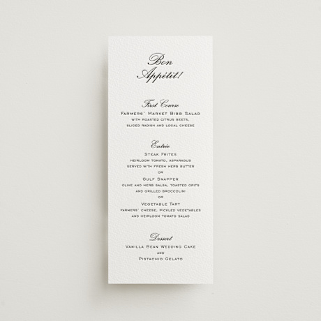 Letterpress Long Menus