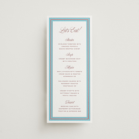 Letterpress Long Menus