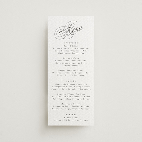 Letterpress Long Menus