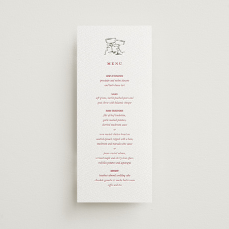 Letterpress Long Menus