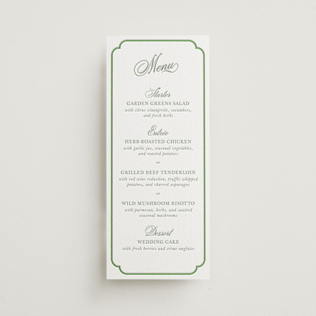 Letterpress Long Menus