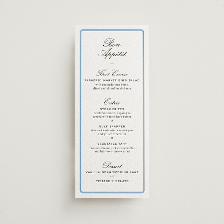 Letterpress Long Menus