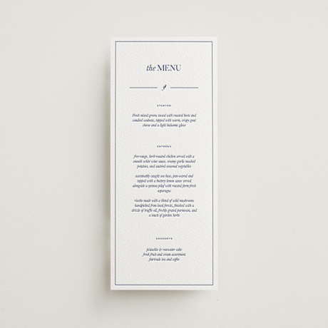 Letterpress Long Menus