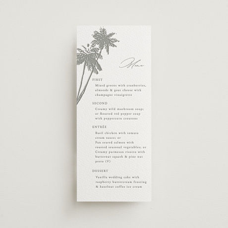 Letterpress Long Menus