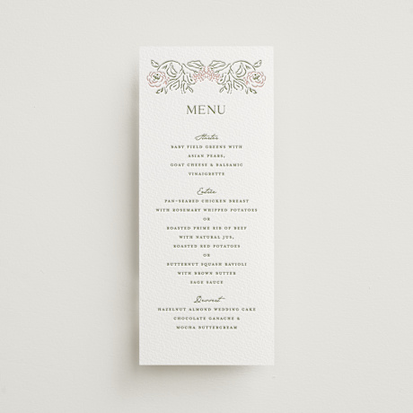 Letterpress Long Menus