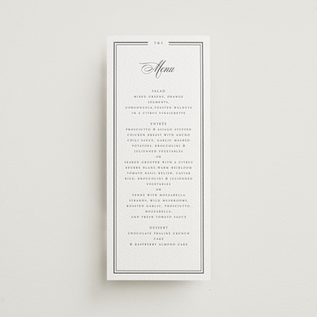 Letterpress Long Menus