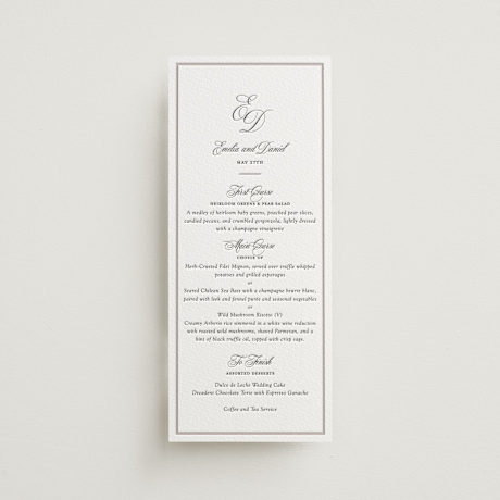 Letterpress Long Menus