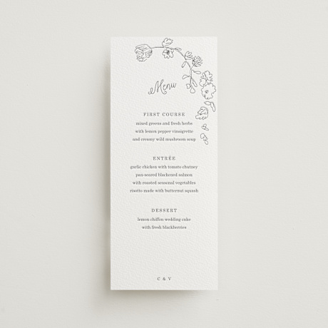Letterpress Long Menus